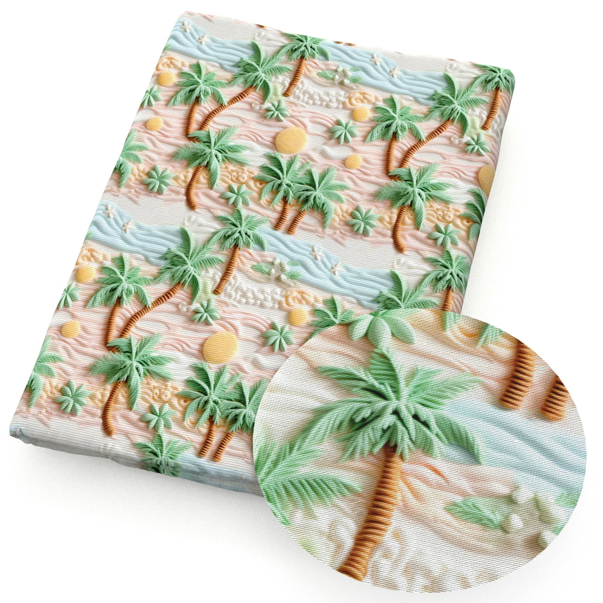faux embroidery fabric