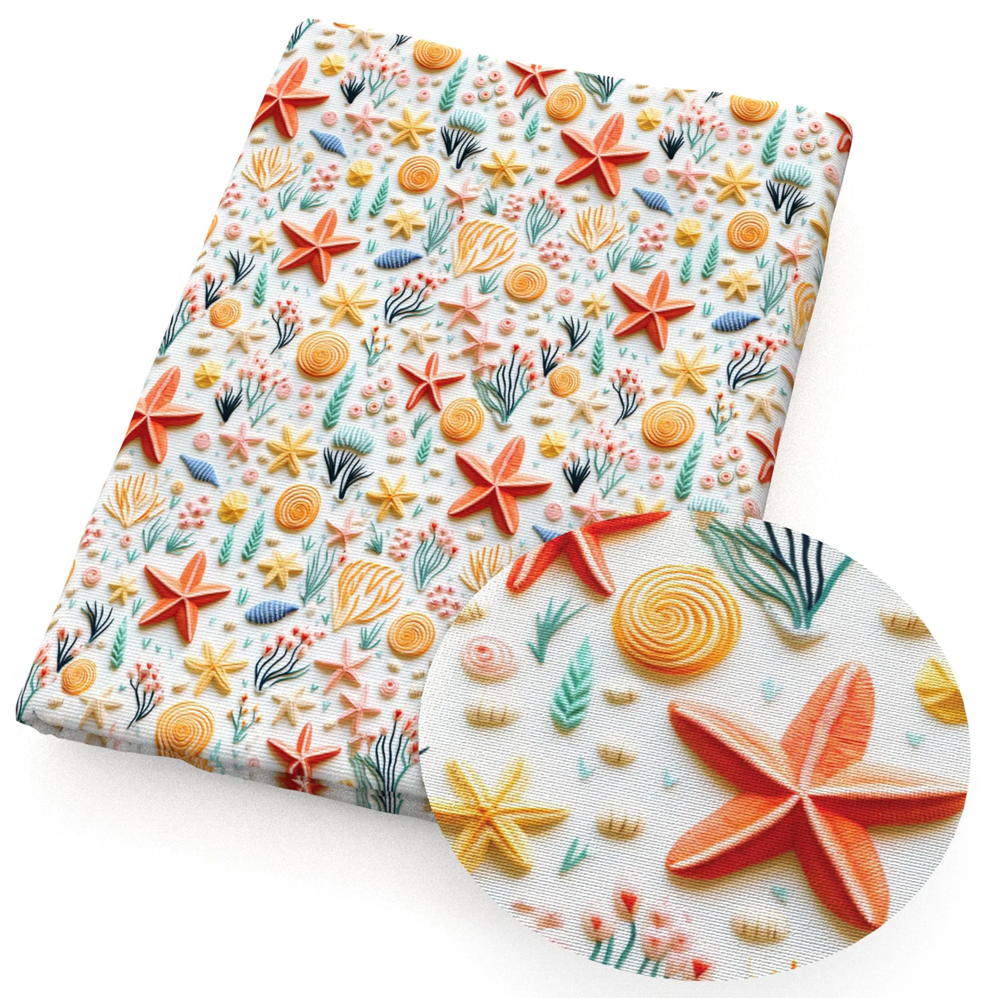 faux embroidery fabric