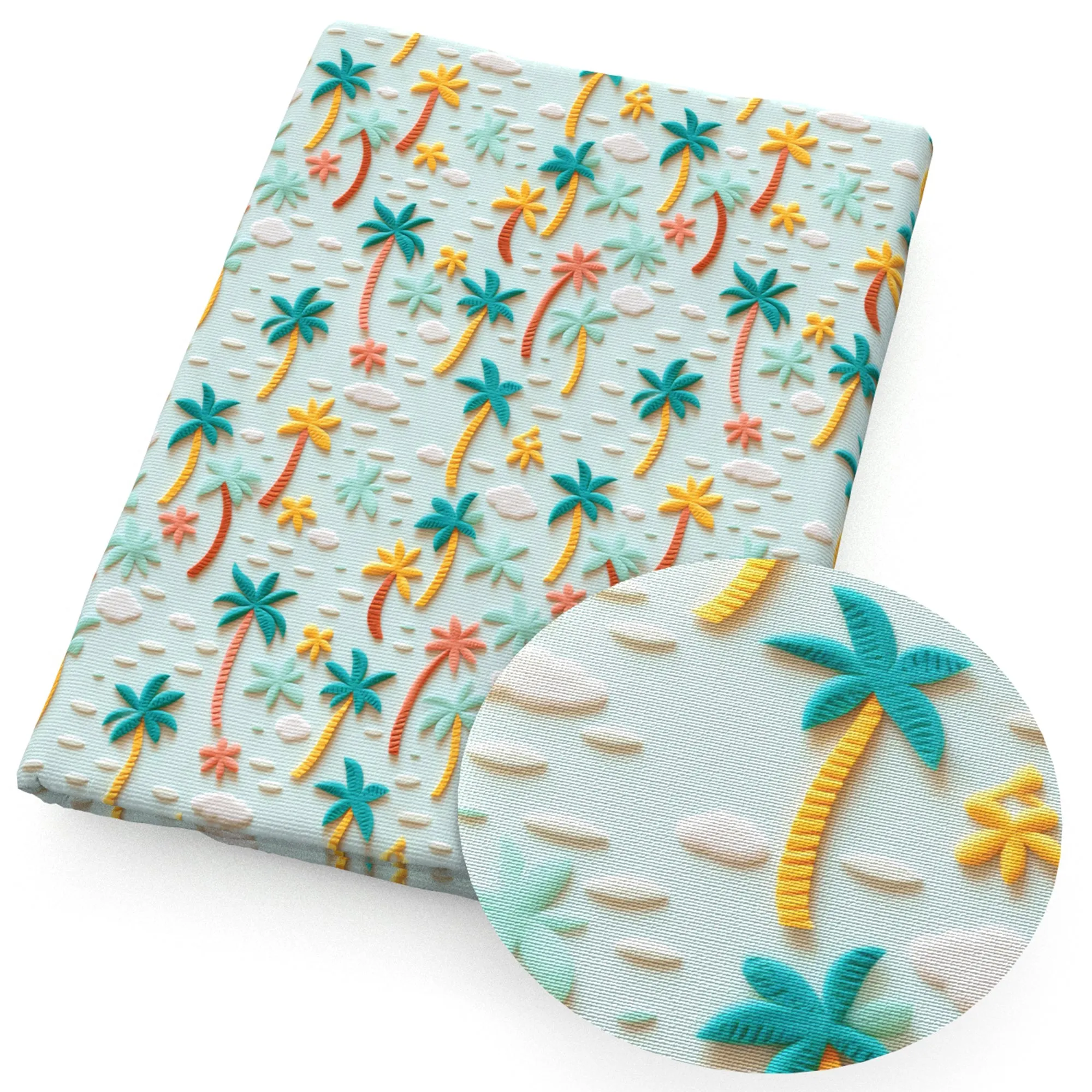 faux embroidery fabric