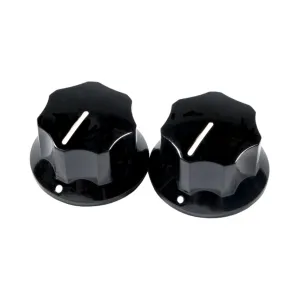 Fender 2 Pure Vintage 1965 Jaguar Skirted Knobs in Black