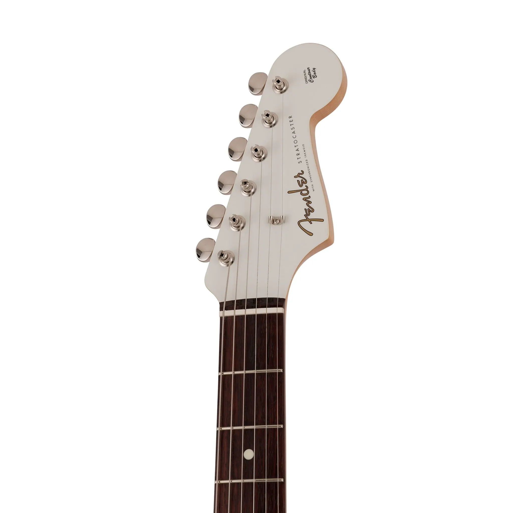 Fender Japan Traditional II 60s Stratocaster Electric Guitar, RW FB, Olympic White / Blue