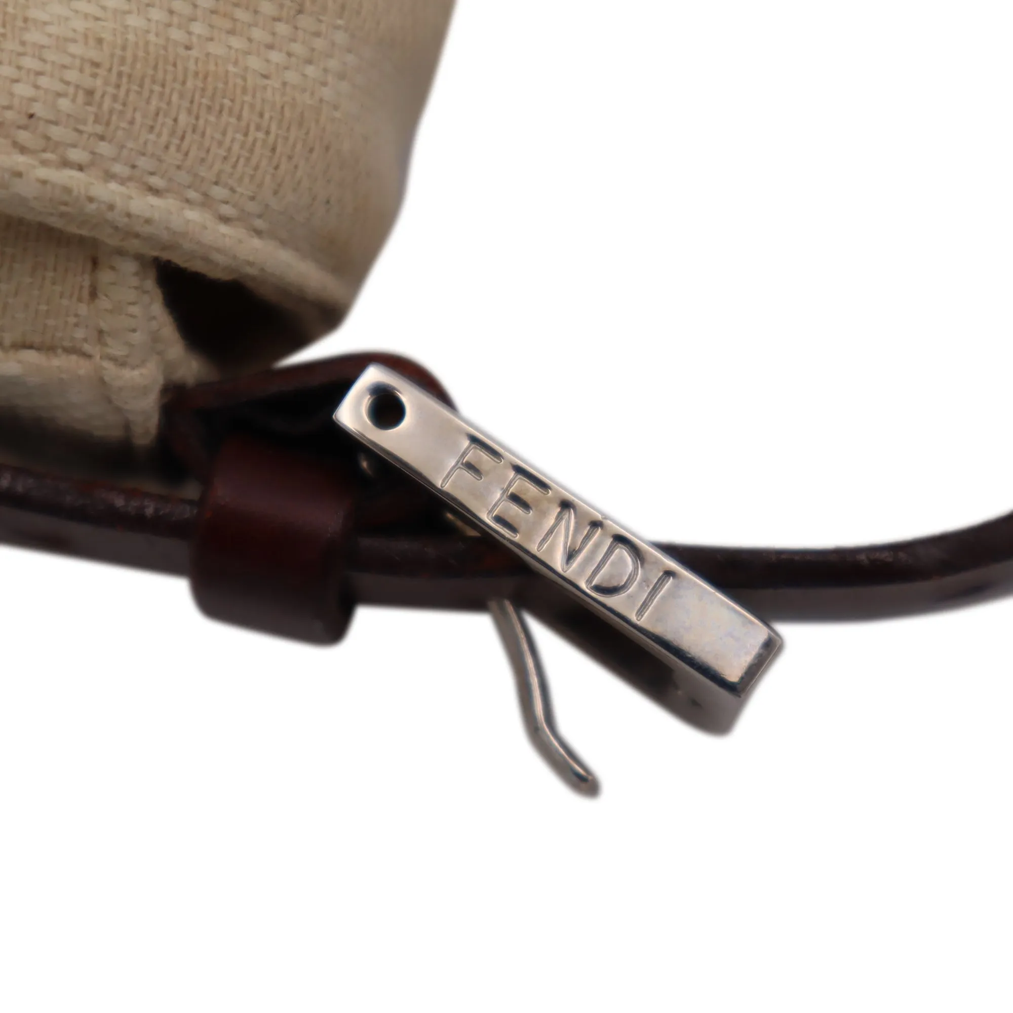Fendi Zucca Canvas Mama Baguette Shoulder Bag