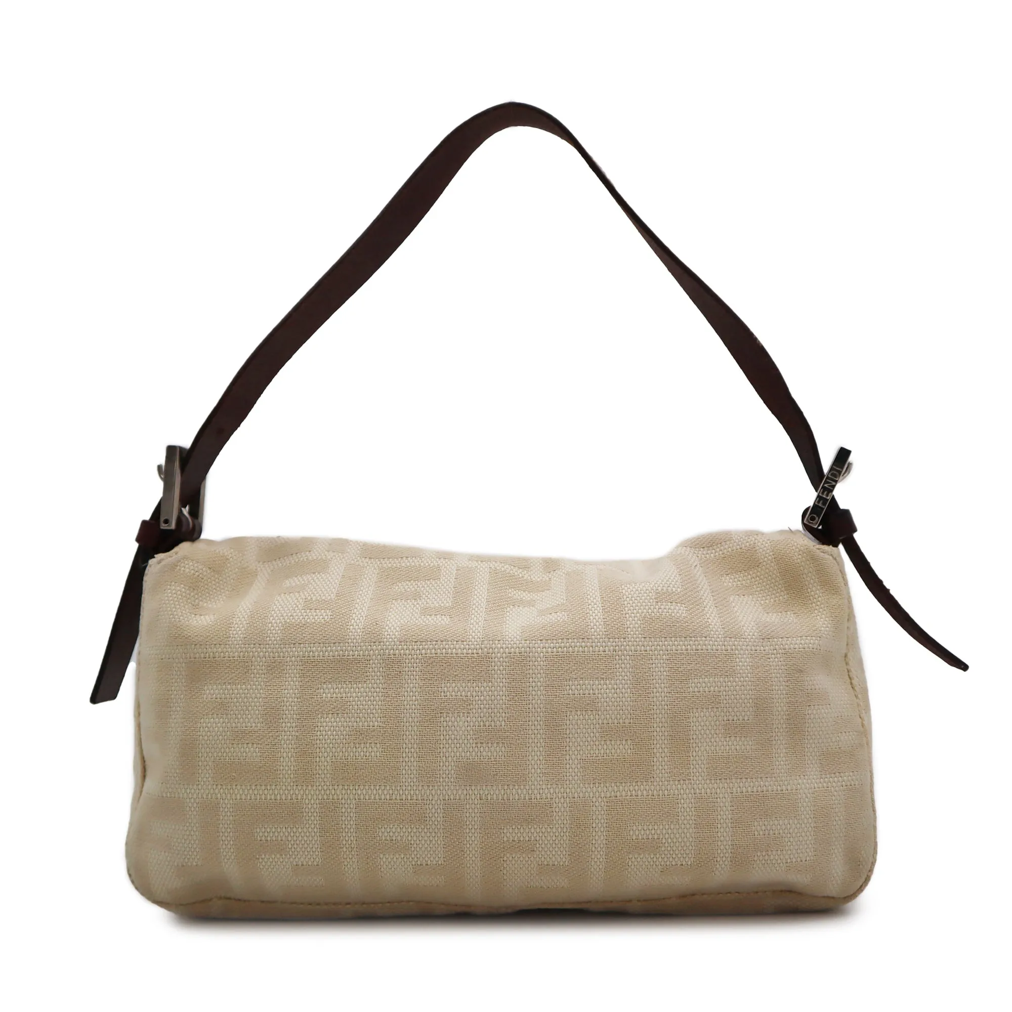 Fendi Zucca Canvas Mama Baguette Shoulder Bag