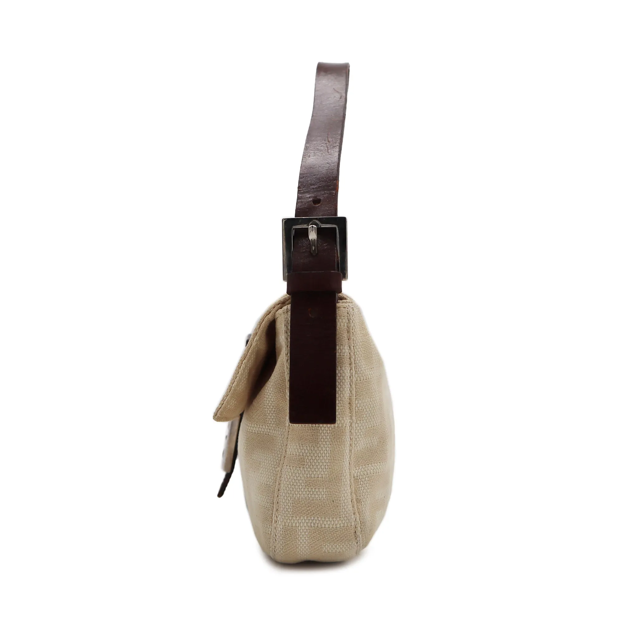 Fendi Zucca Canvas Mama Baguette Shoulder Bag