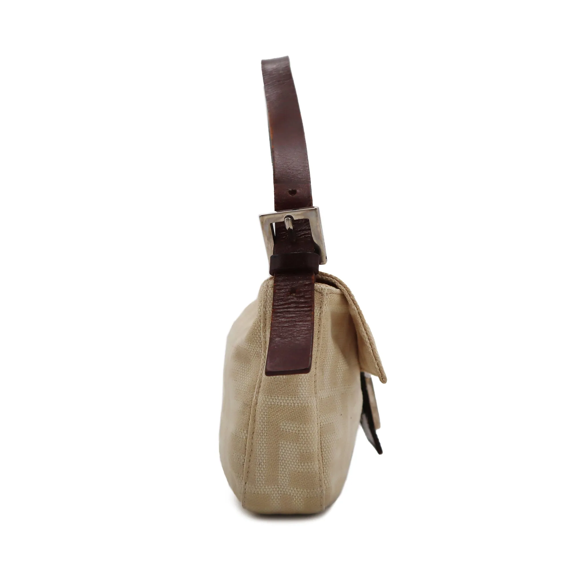 Fendi Zucca Canvas Mama Baguette Shoulder Bag