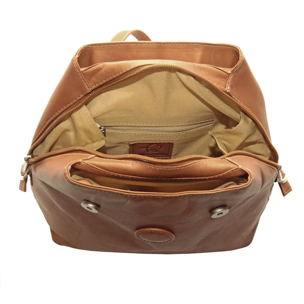 FLAP-OVER BUTTON BACKPACK