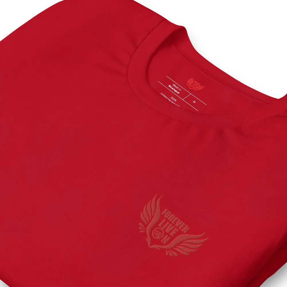 FLO Wings Embroidered T-shirt (Red Edition)