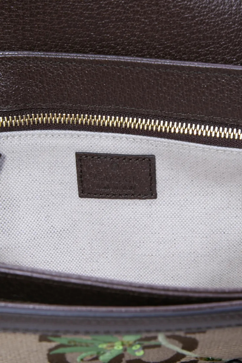 Floral 1955 Horsebit Shoulder Bag