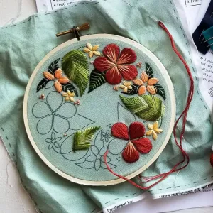 Floral Flourish Beginner Embroidery Kit