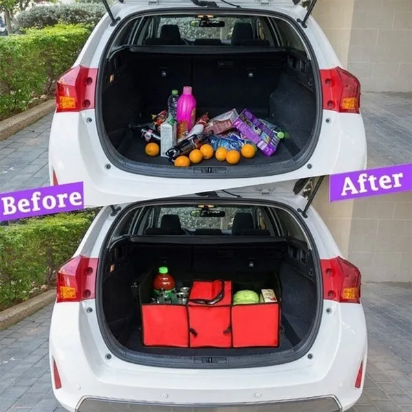 Foldable Car Trunk Organizer Bag Car Truck Van SUV Storage Basket