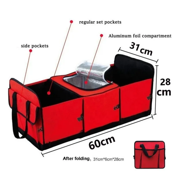 Foldable Car Trunk Organizer Bag Car Truck Van SUV Storage Basket
