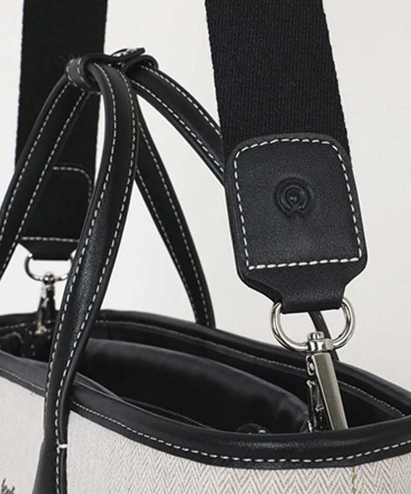 FORDI Herringbone Cart Bag - Black