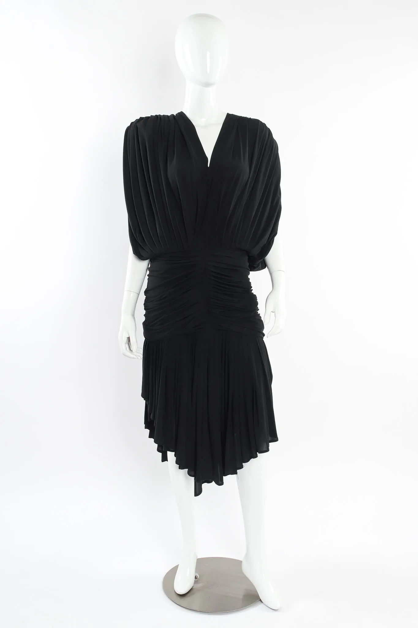 Gathered Ruched Drape Dress