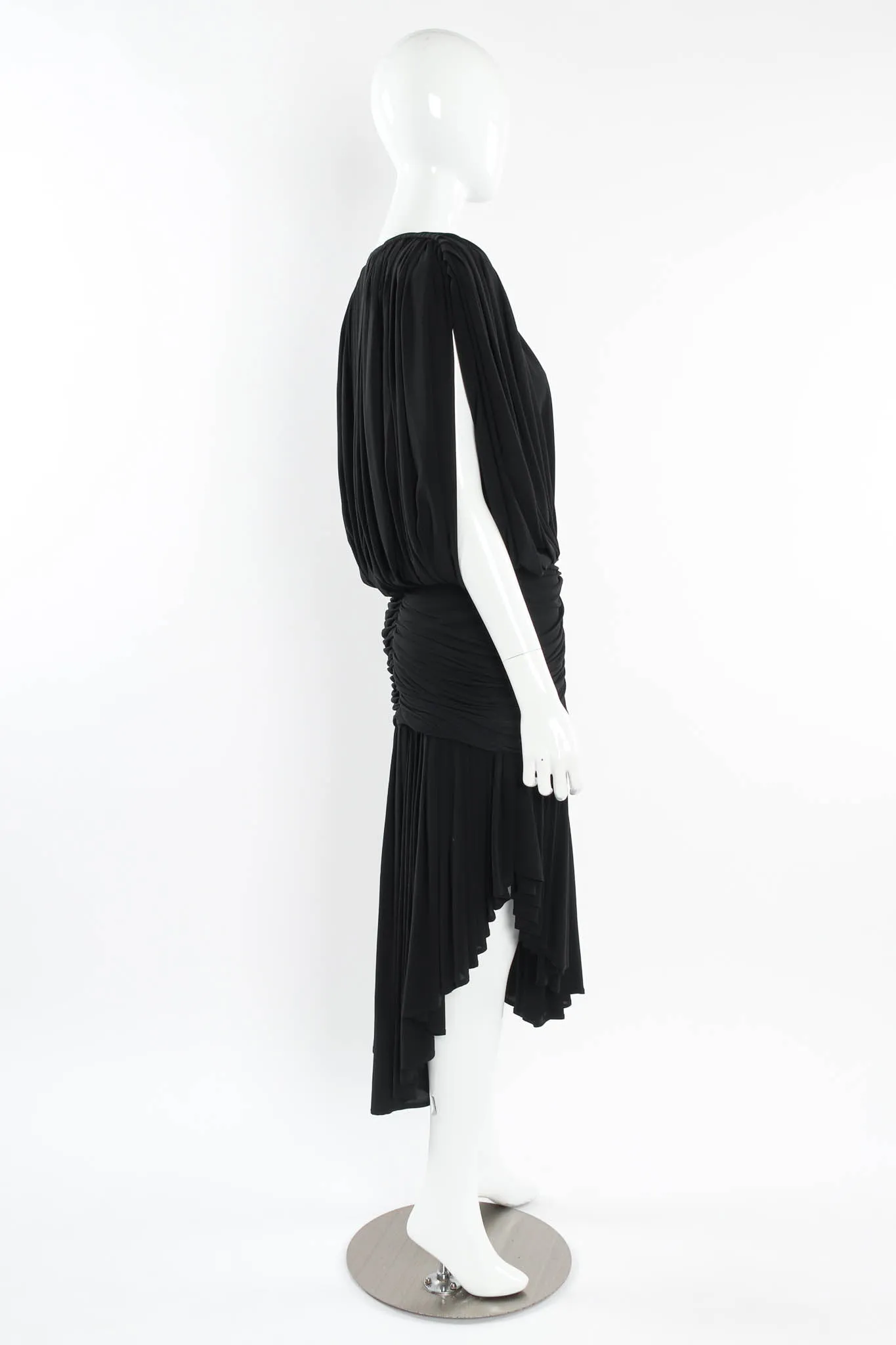 Gathered Ruched Drape Dress