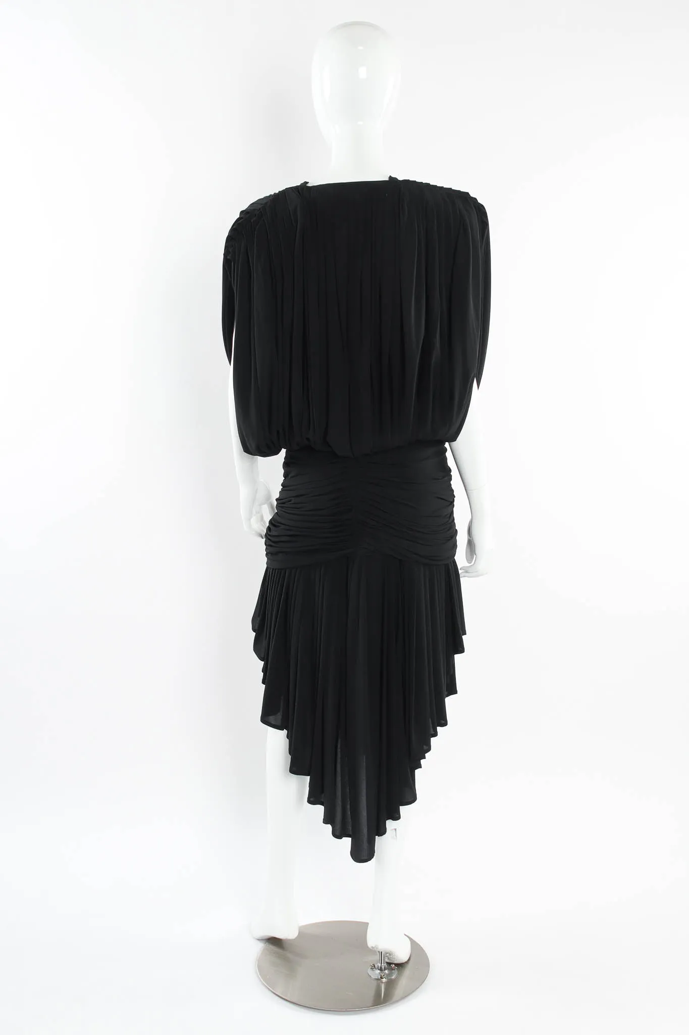 Gathered Ruched Drape Dress