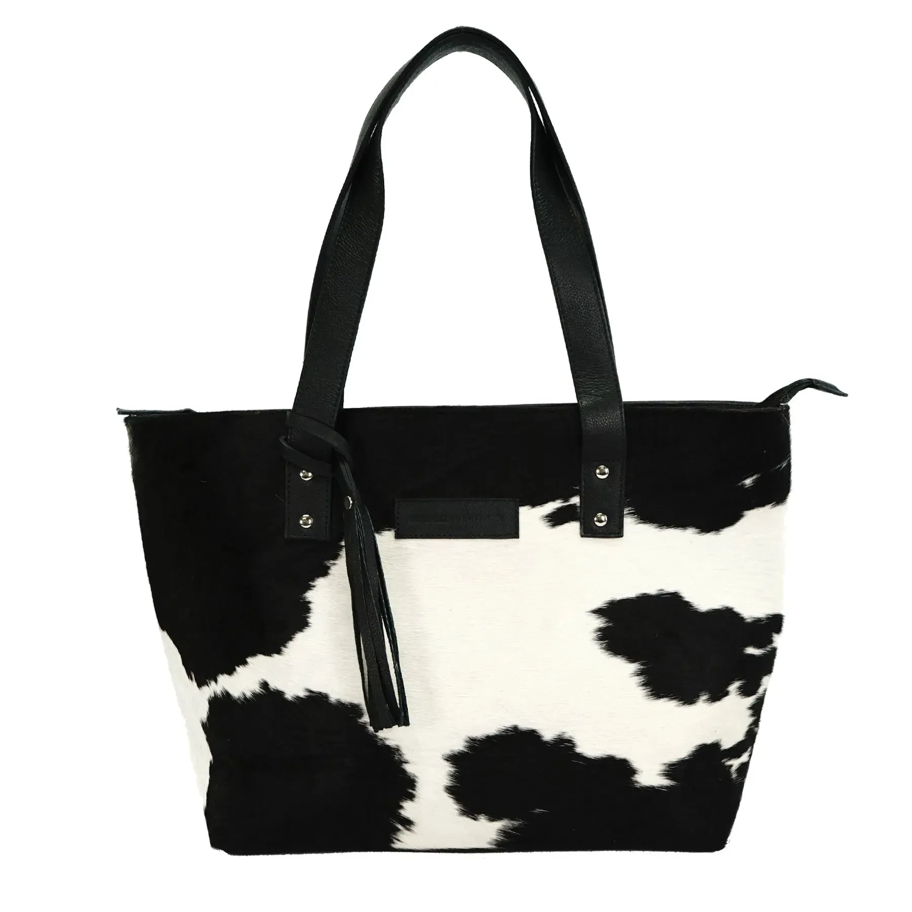 Genius leather hair on cowhide women's Tote bag