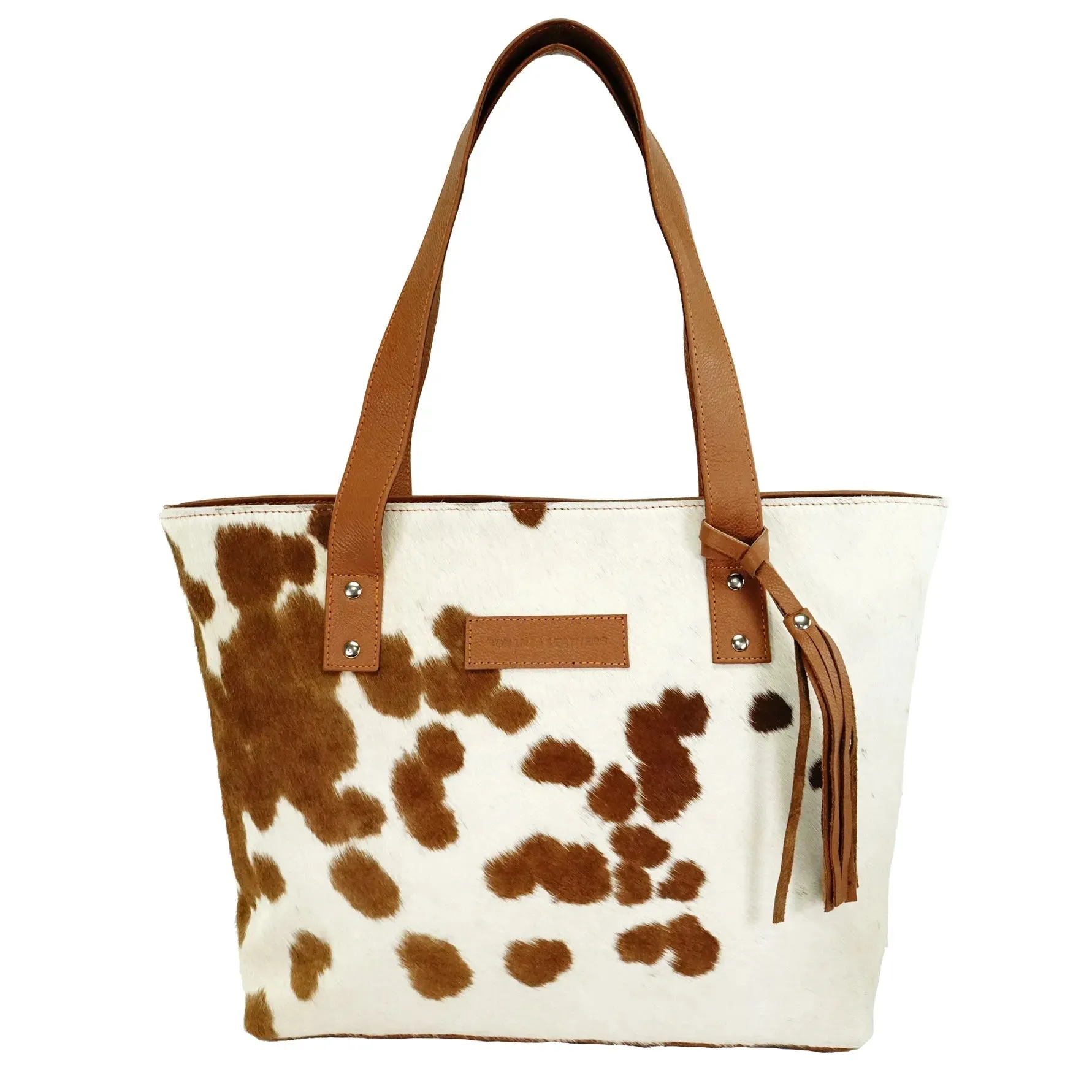 Genius leather hair on cowhide women's Tote bag