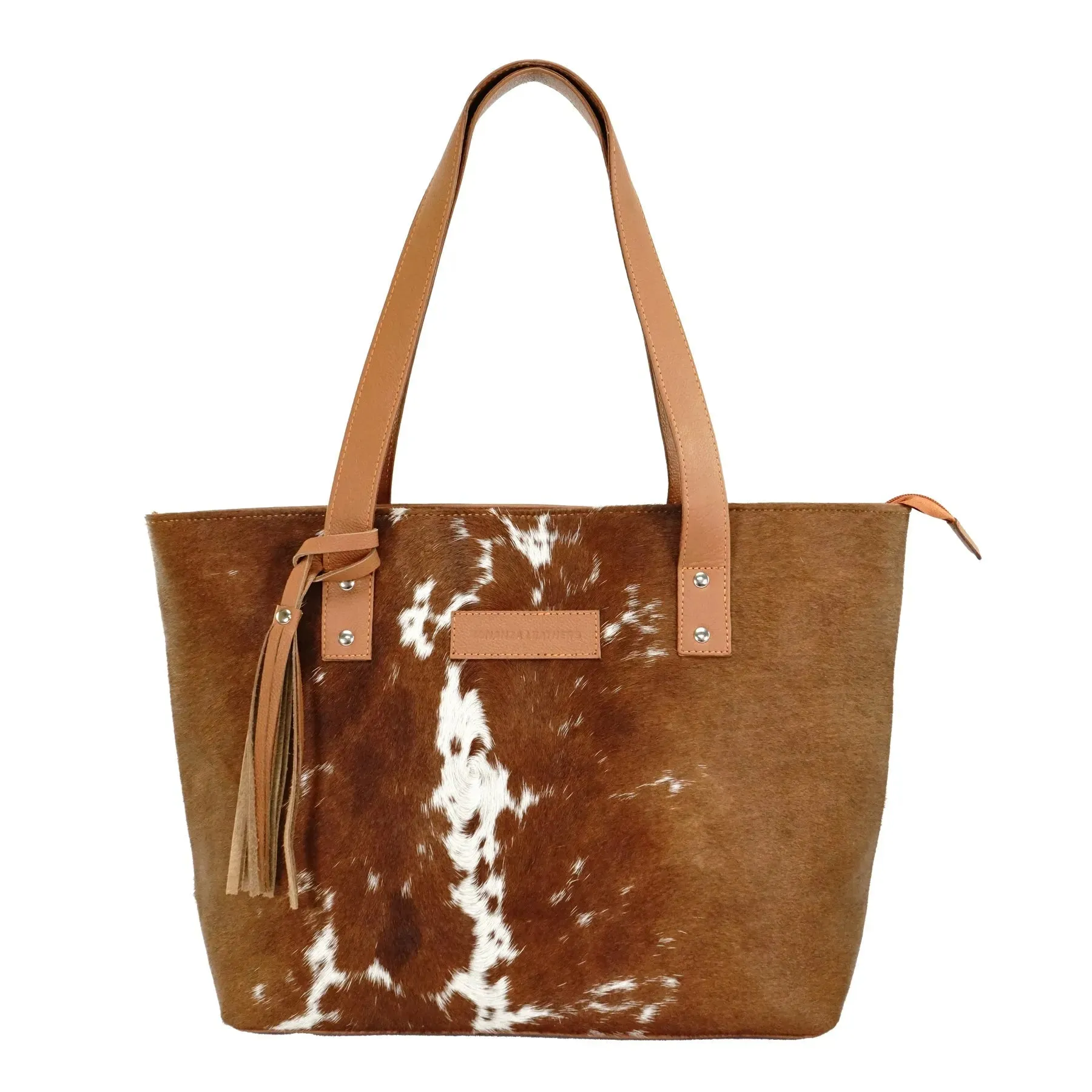 Genius leather hair on cowhide women's Tote bag