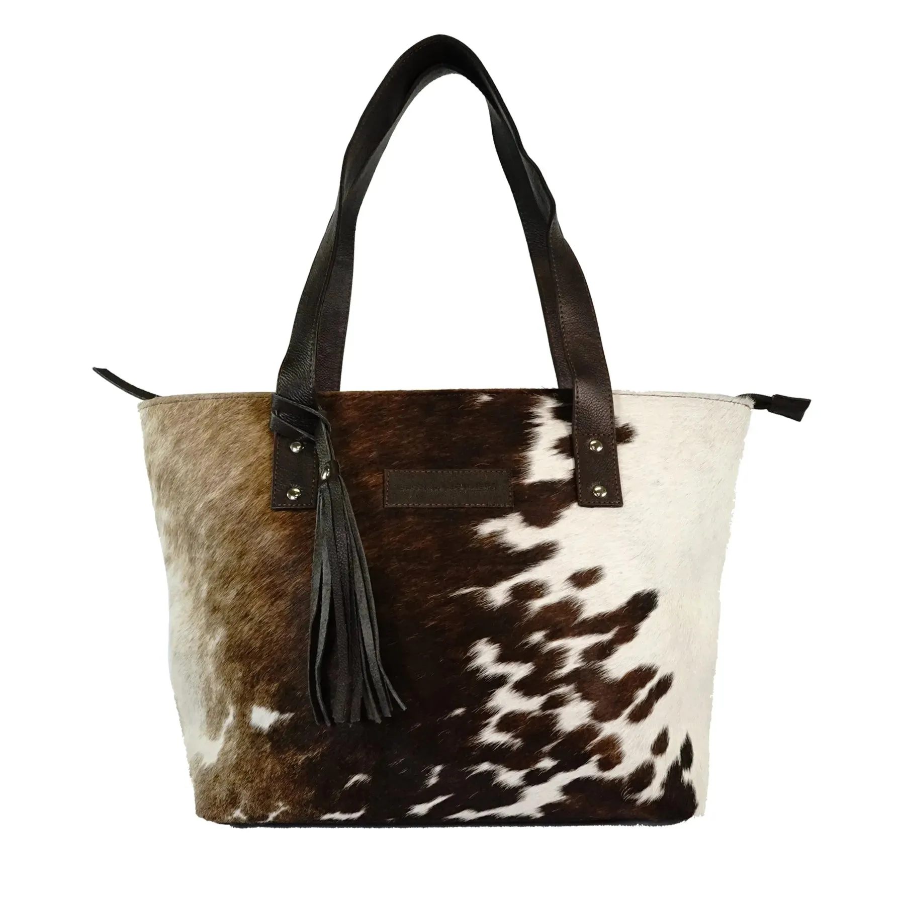 Genius leather hair on cowhide women's Tote bag