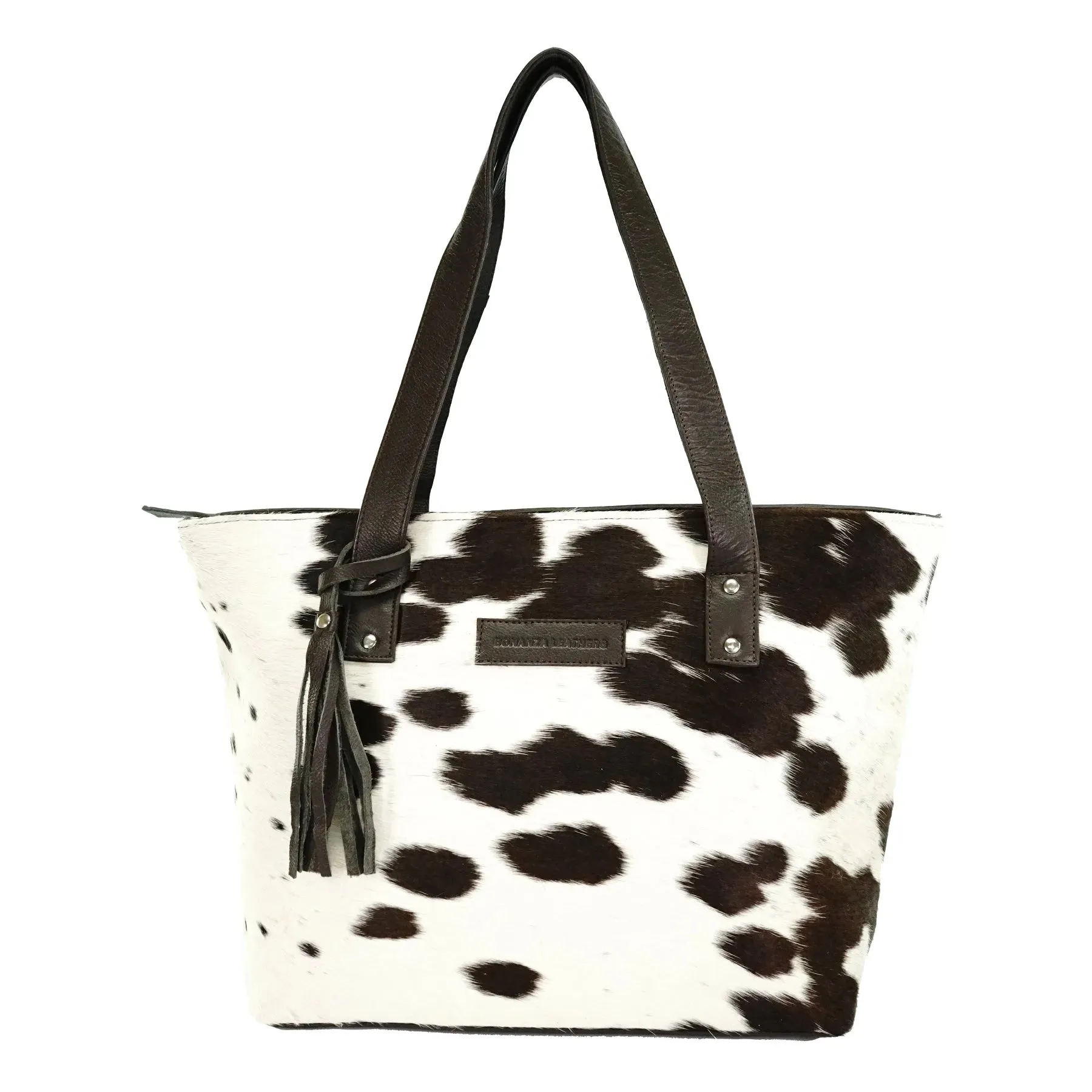 Genius leather hair on cowhide women's Tote bag