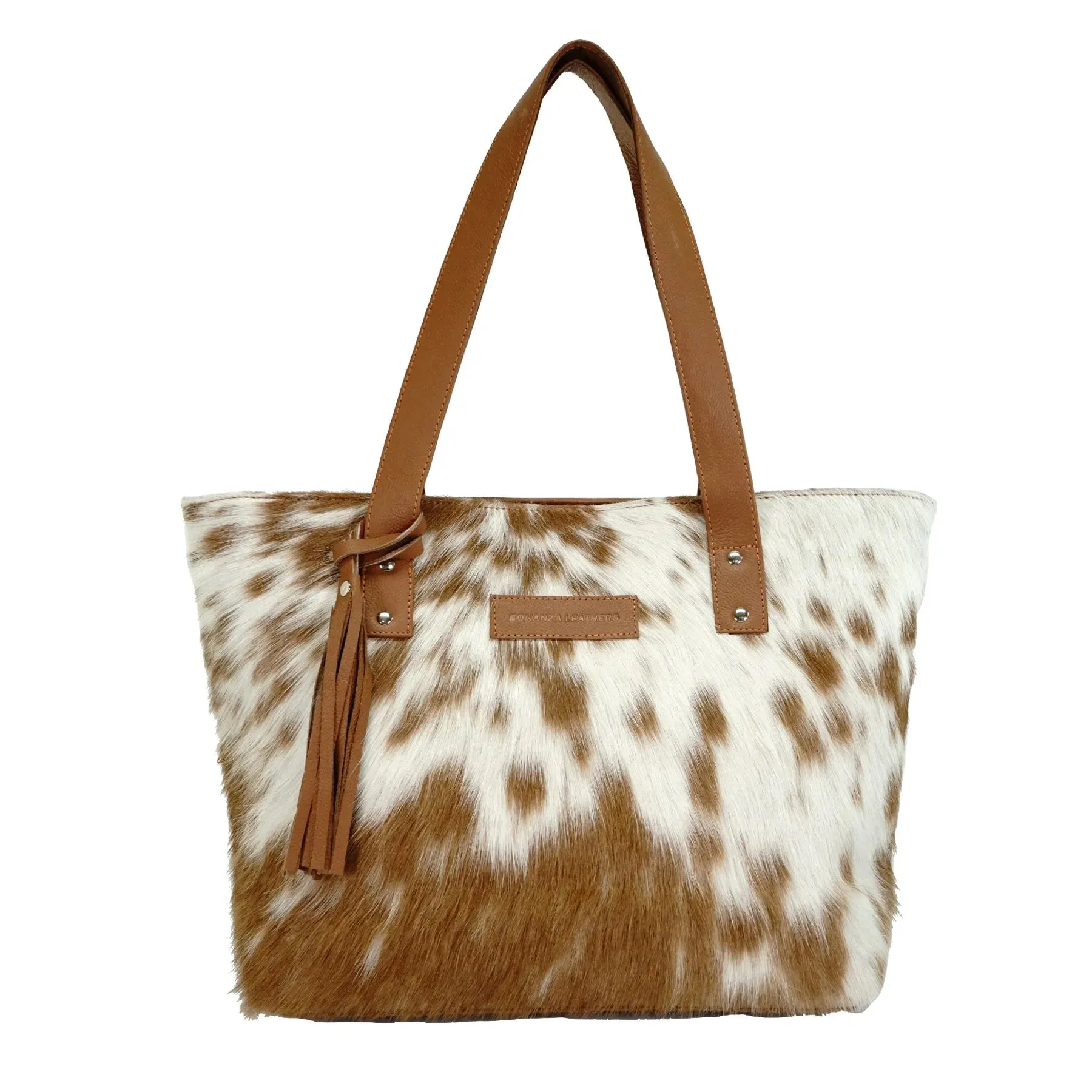 Genius leather hair on cowhide women's Tote bag