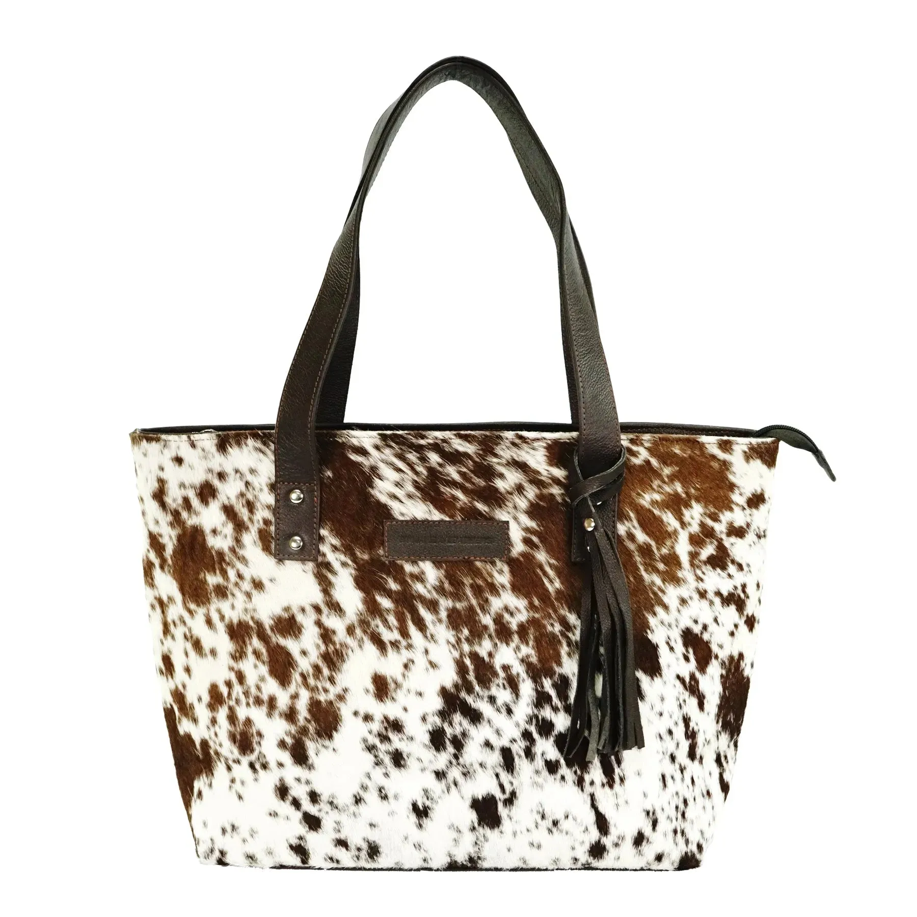 Genius leather hair on cowhide women's Tote bag