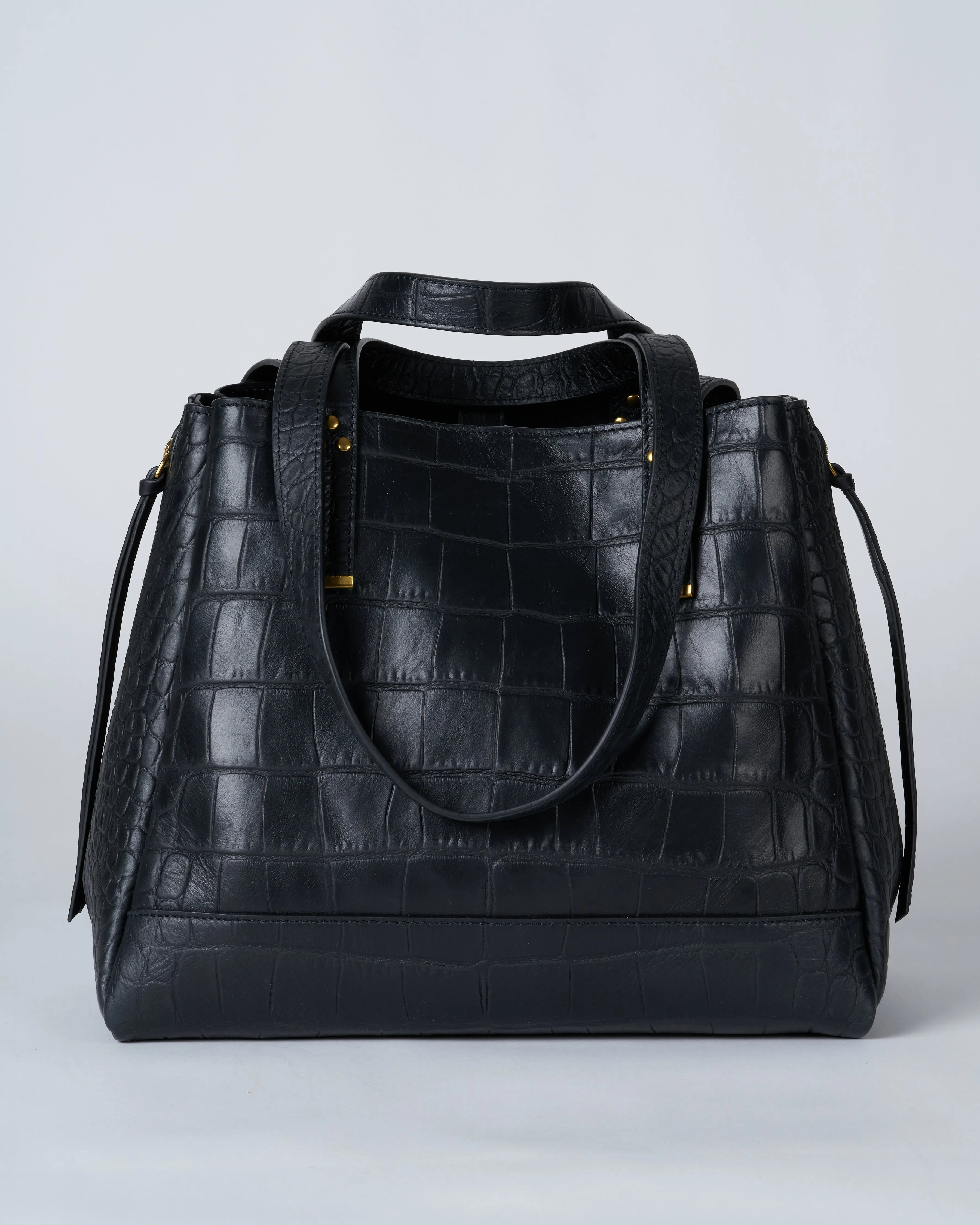 georges m bag - croco noir