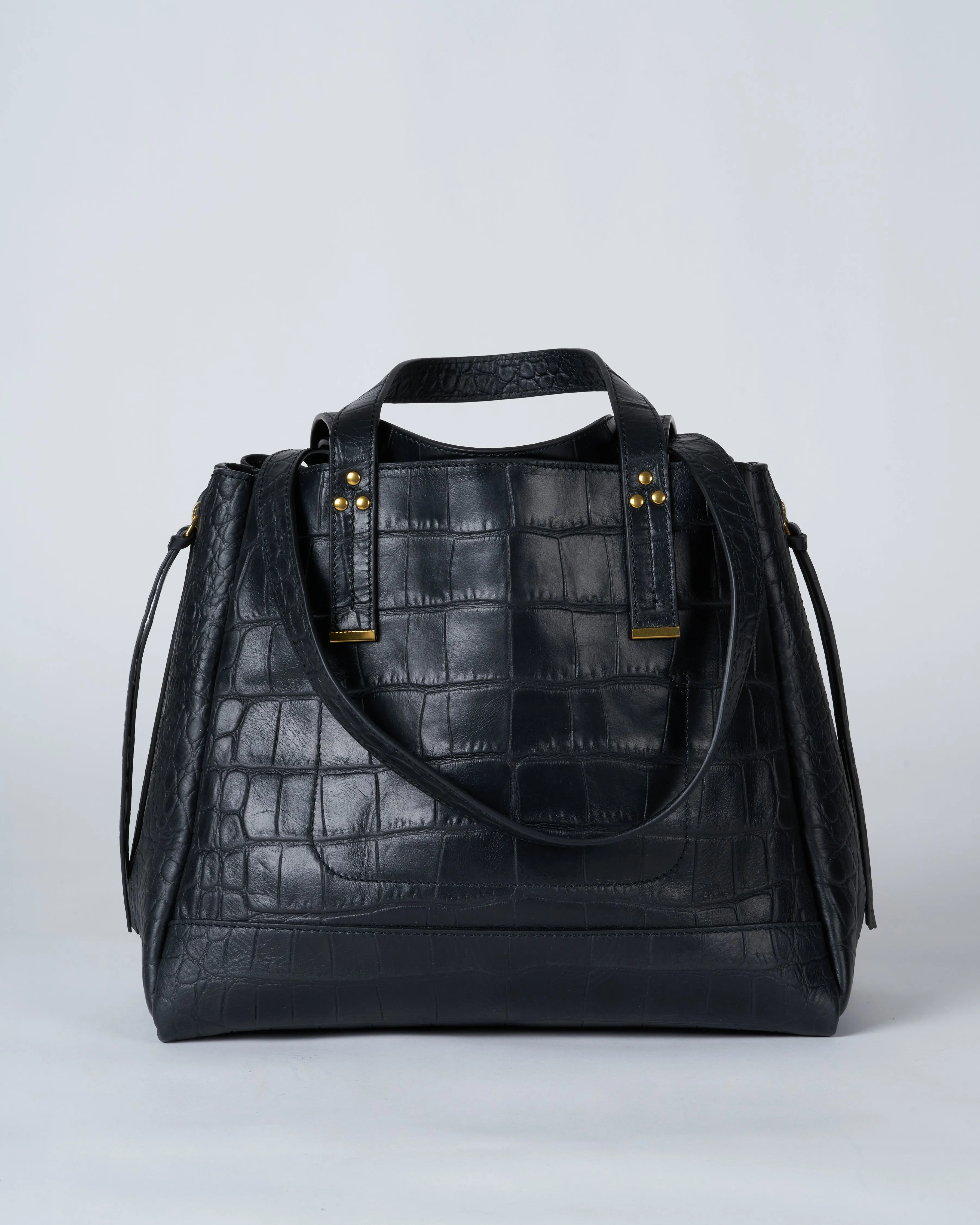 georges m bag - croco noir