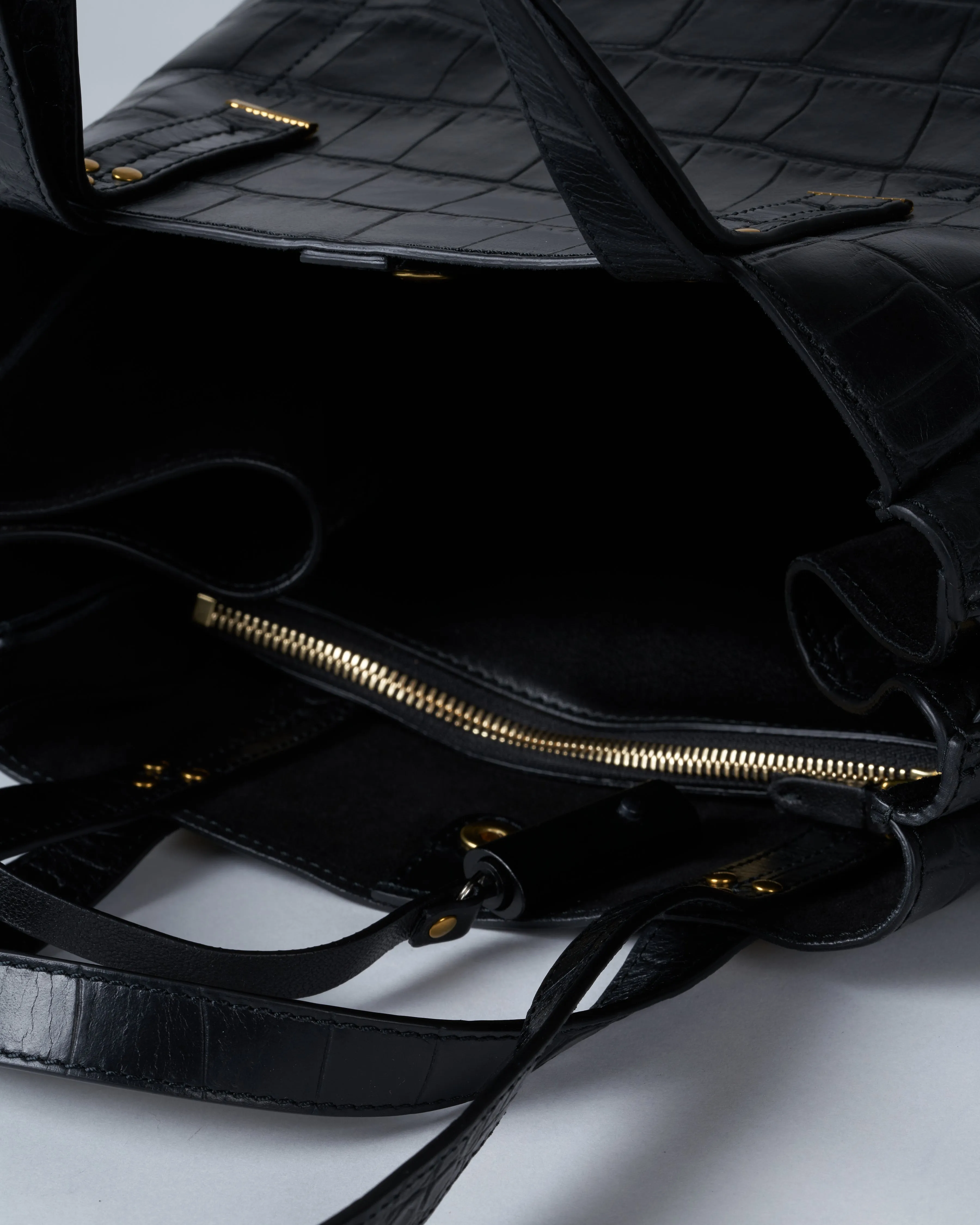georges m bag - croco noir