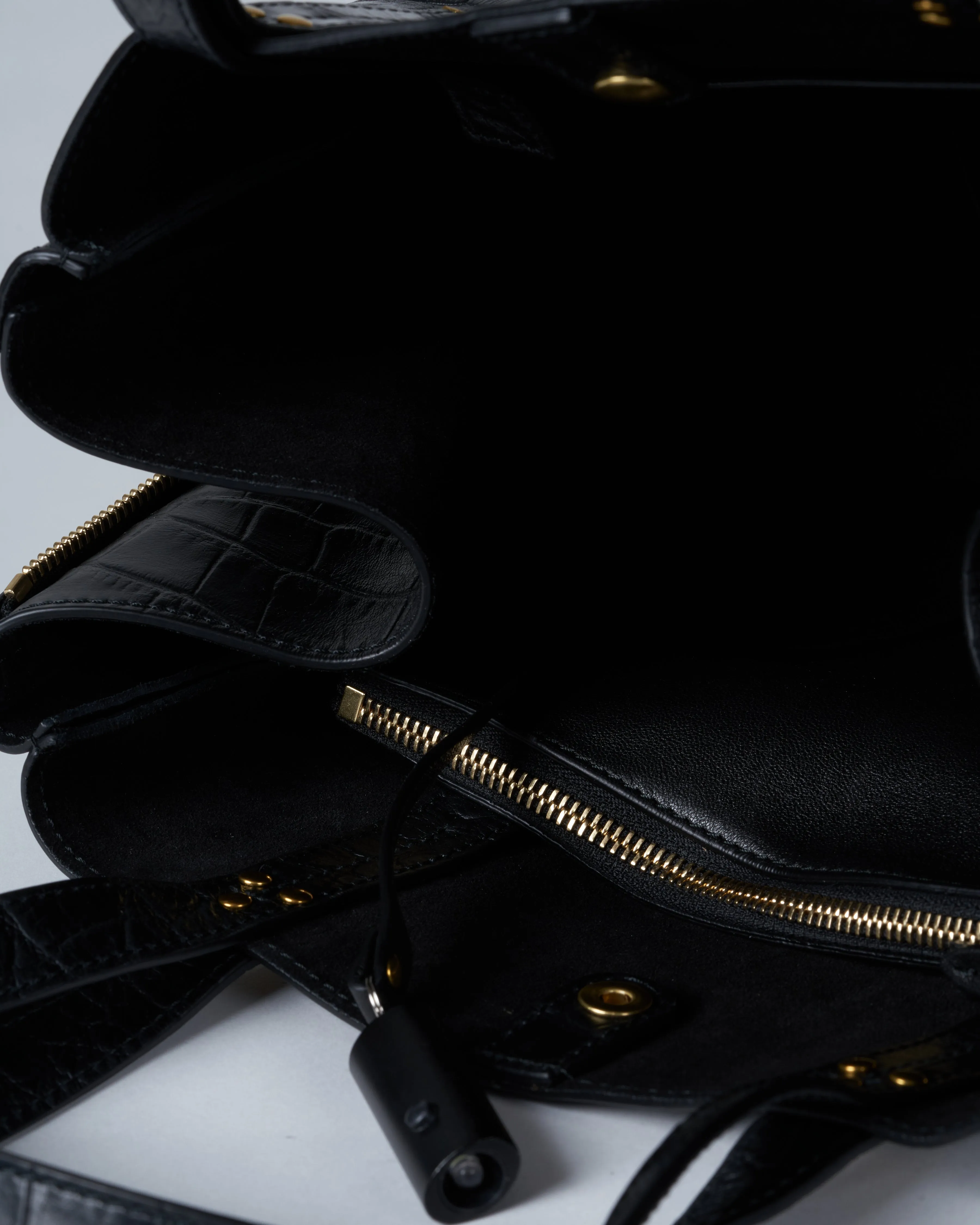 georges m bag - croco noir