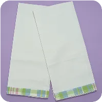 Gingham Trimmed Guest Towel