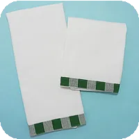 Gingham Trimmed Guest Towel