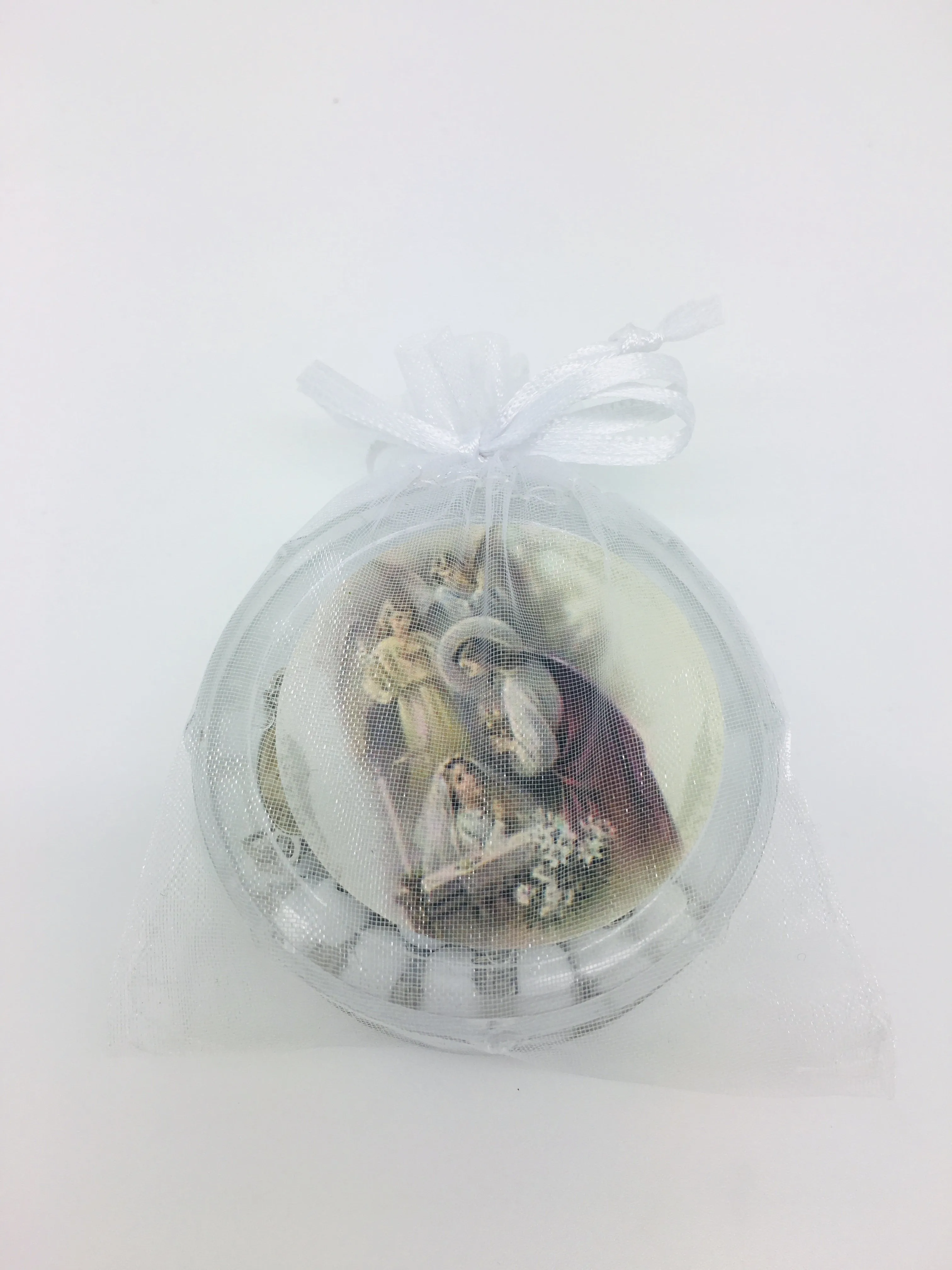 Girl First Communion Wood Rosary w/ Matching Box & Organza Bag