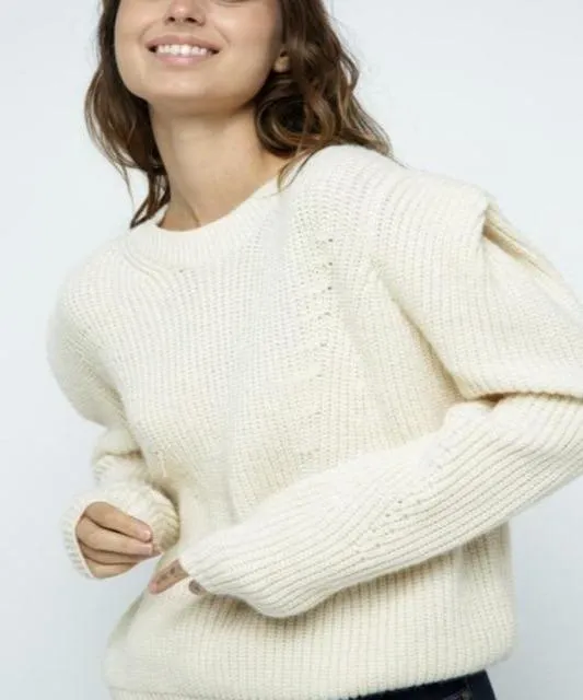 Go Cozy Structured Shoulder Sweater
