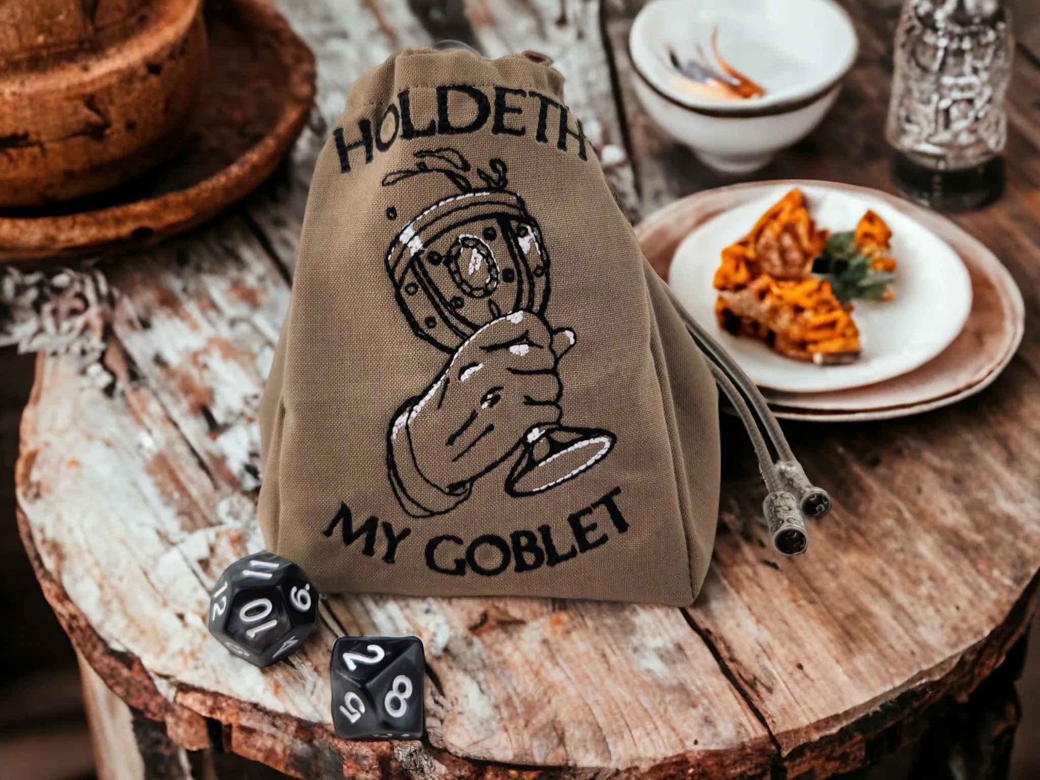 Goblet dice bag, TTRPG