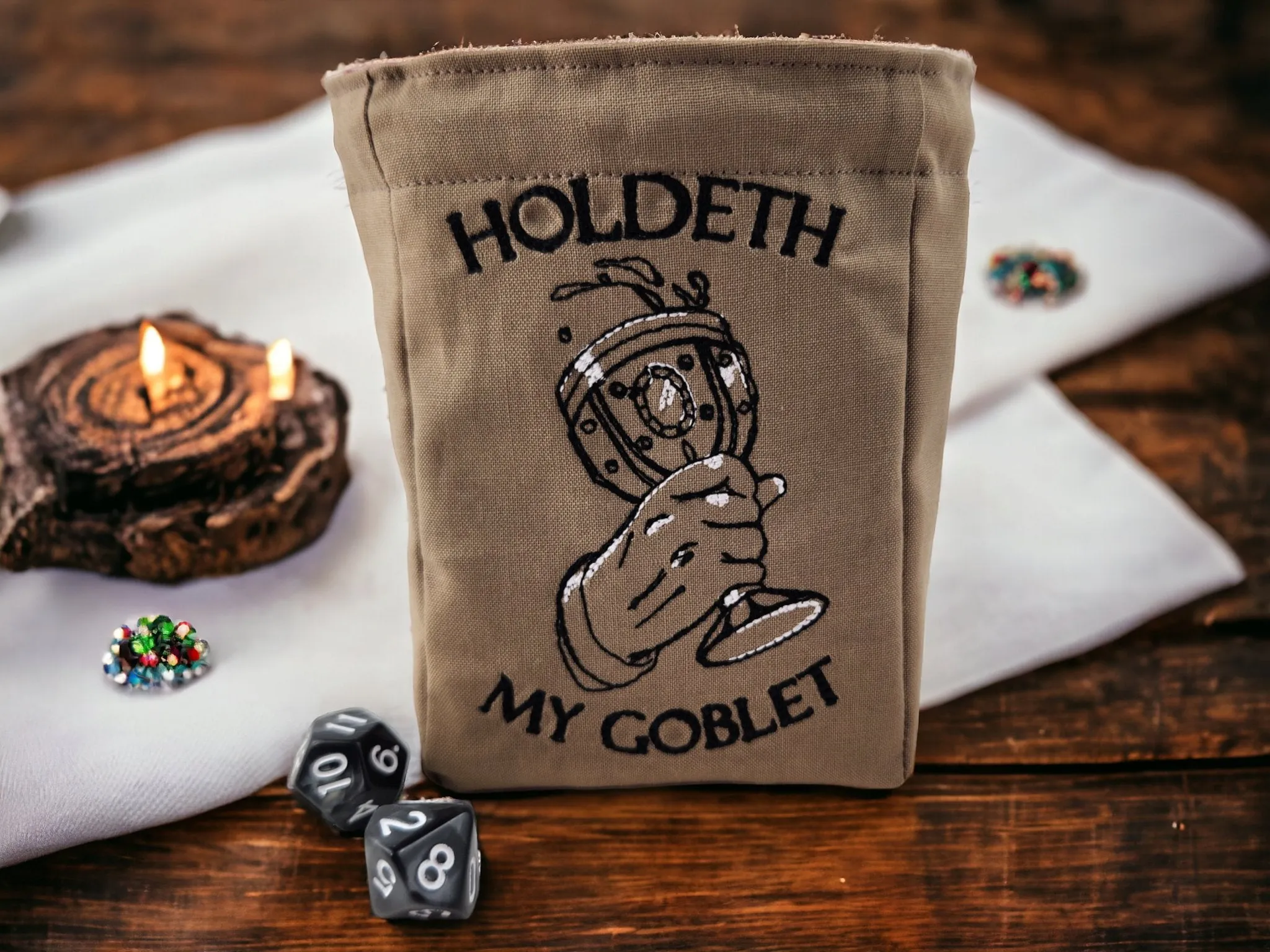 Goblet dice bag, TTRPG