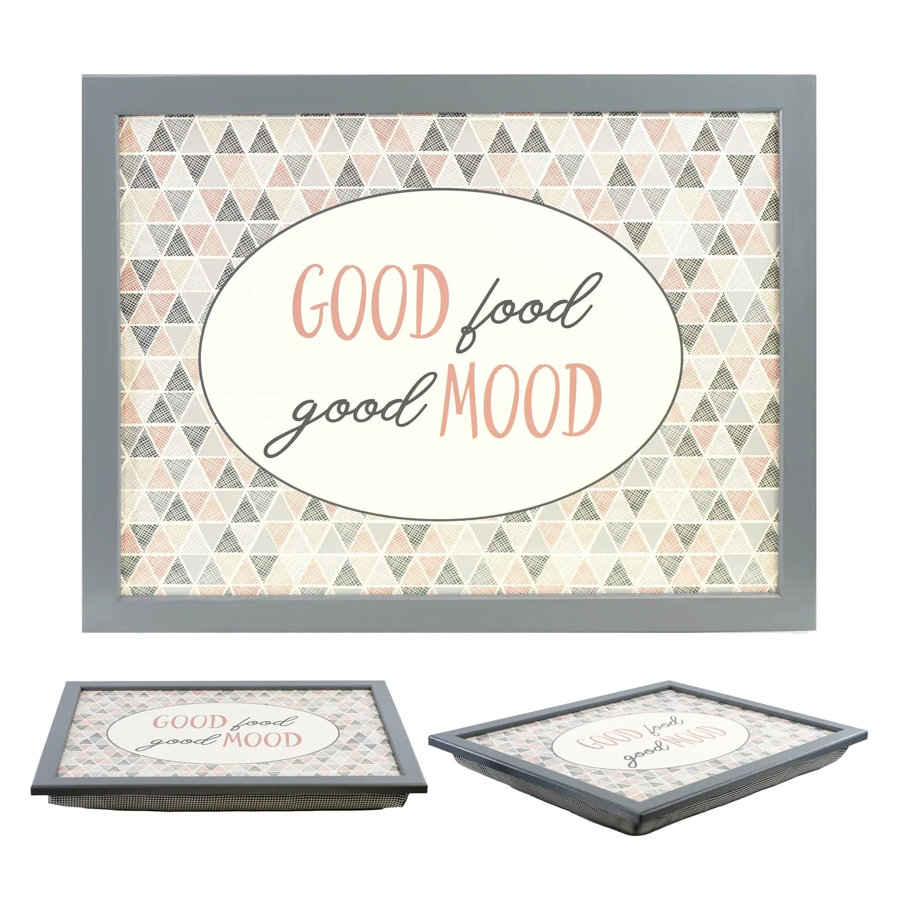 Good Food Good Mood Lap Tray With Bean Bag Cushion