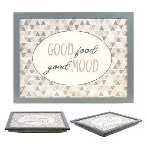 Good Food Good Mood Lap Tray With Bean Bag Cushion