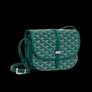 Goyard Goyardine Belvedere II Green PM Messenger Bag
