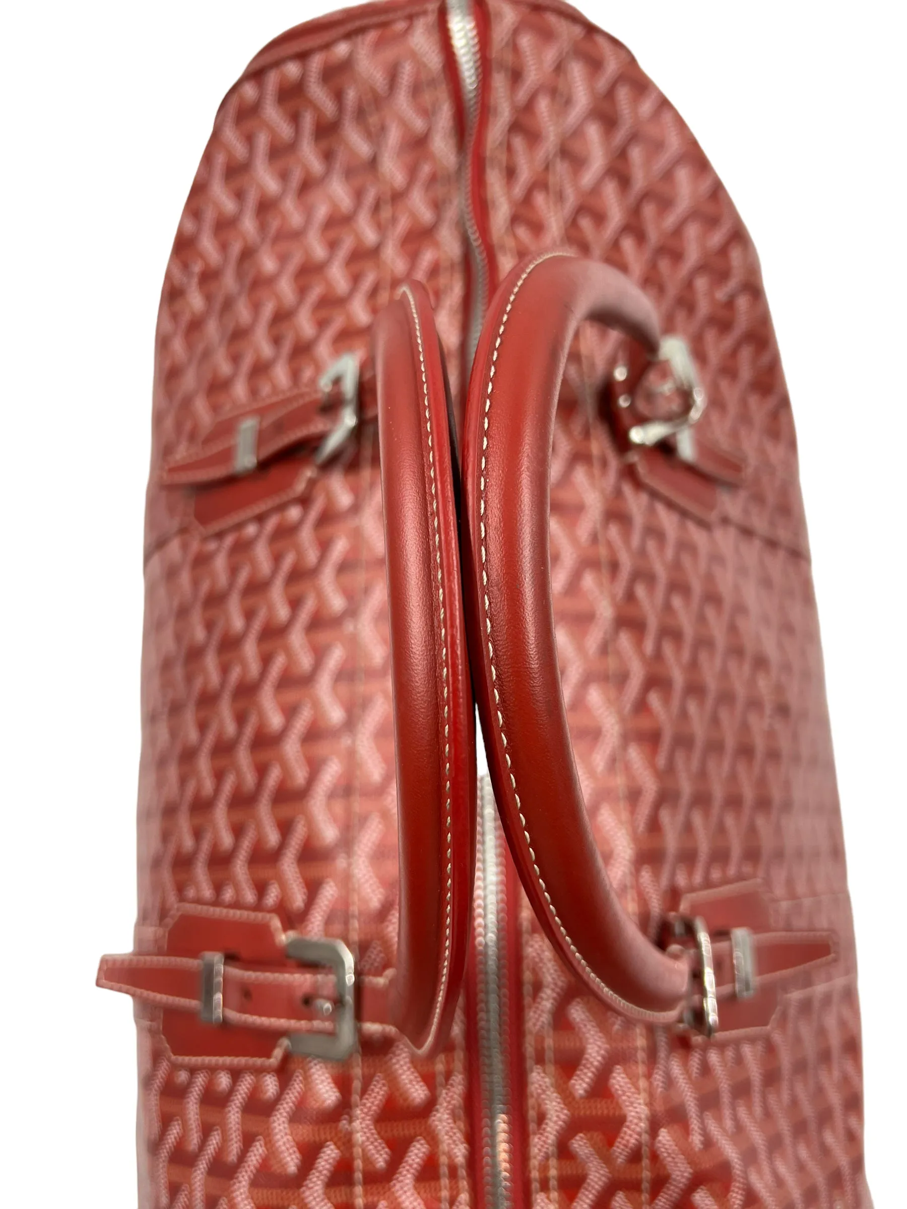 Goyard Red Croisiere 50 Duffle