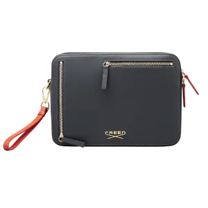 Graphite Large Leather Travel Companion