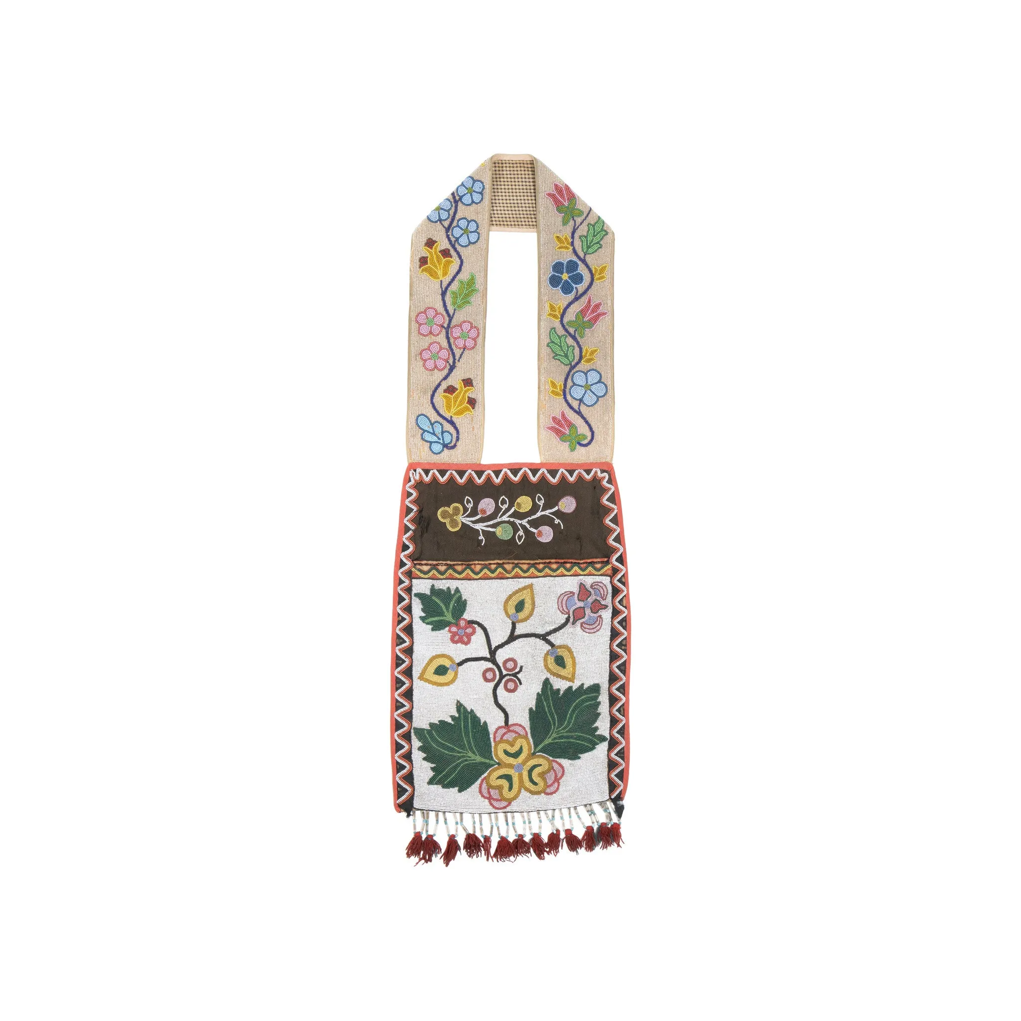 Great Lakes Beaded Bandolier Bag