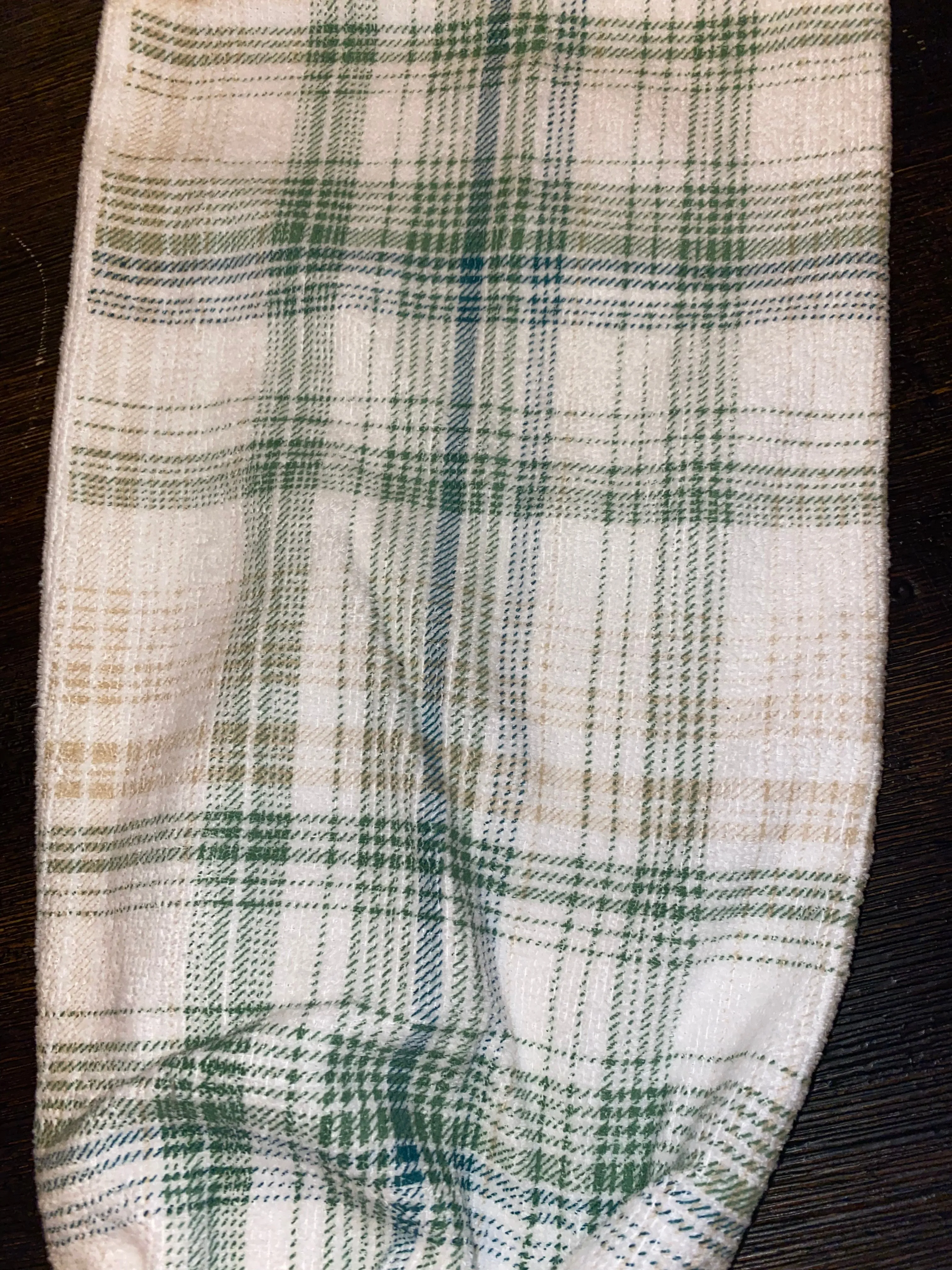 Green and Tan Plaid Bag Buddy