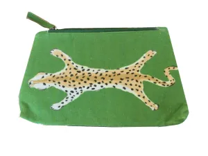 Green Leopard Travel Bag