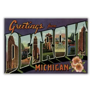 Greetings from Detroit Magnet