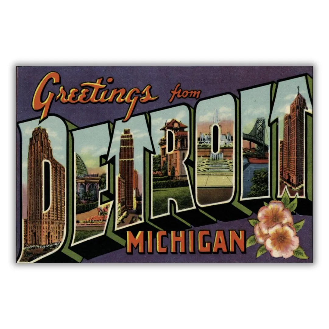 Greetings from Detroit Magnet
