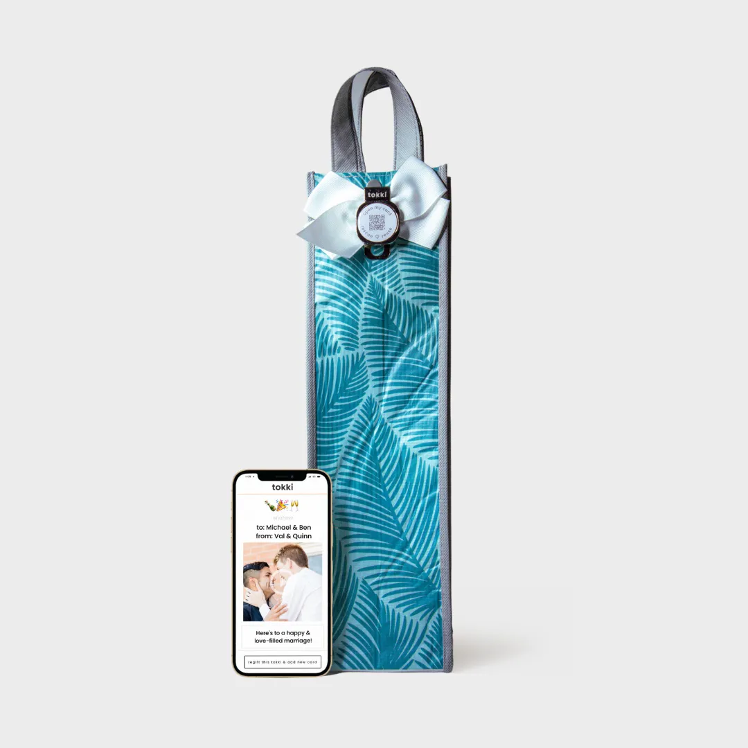Grow | Wine | Reusable Gift Bag   QR Greeting Card