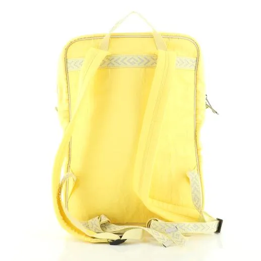 Gucci 80's Patch Nylon Backpack in Yellow
