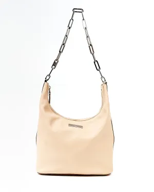 Gucci Beige Vintage Leather Chain Shoulder Bag