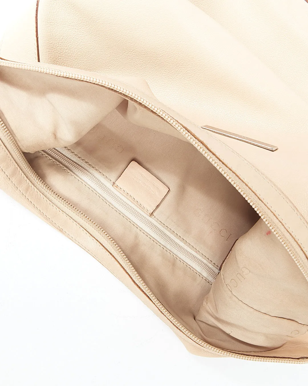 Gucci Beige Vintage Leather Chain Shoulder Bag